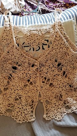 Beautifully crocheted top coachellaa