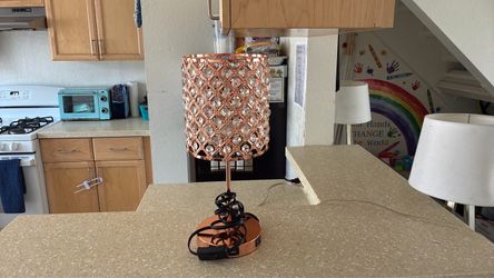Pretty rose gold lamp