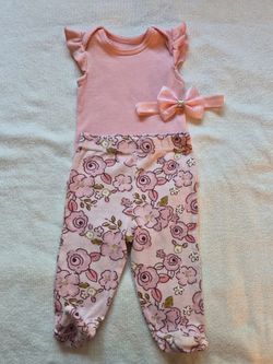 NEW! Girl Set, Size 0-3 months