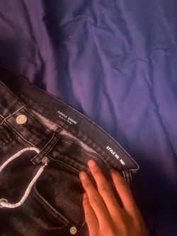 Purple Brand Black Coated Jeans