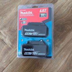 Makita 18 Volt Batteries 5 Ah