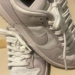 Nike Dunk Low White And Light Violet size 7 women’s 