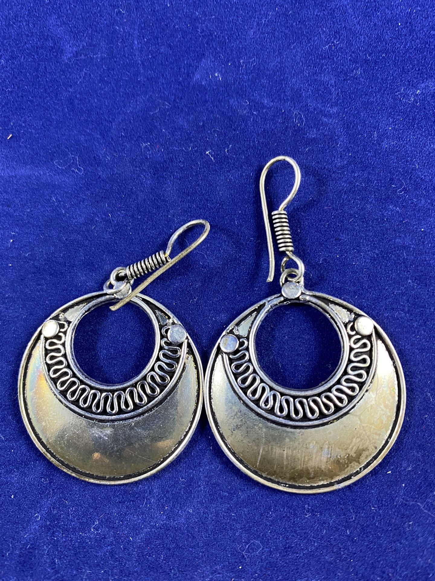 Silver Hoop Earrings Extremely Rare