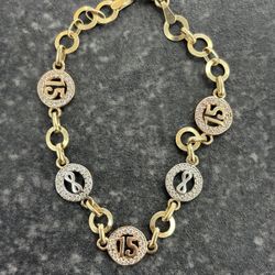 14K Bracelet 15s