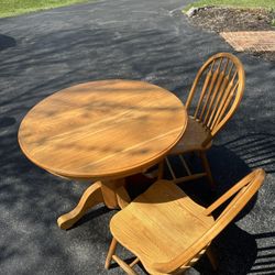 Wood Table And Chairs