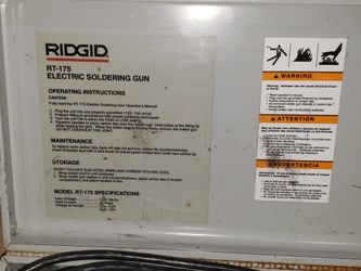 Rigid -175 Electric Soldering Gun
