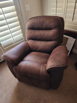 Brown Rocking Recliner Chair