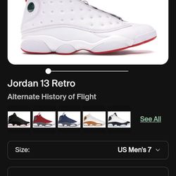 Retro 13;Size 9 And Half. Brand New . Wore Once.