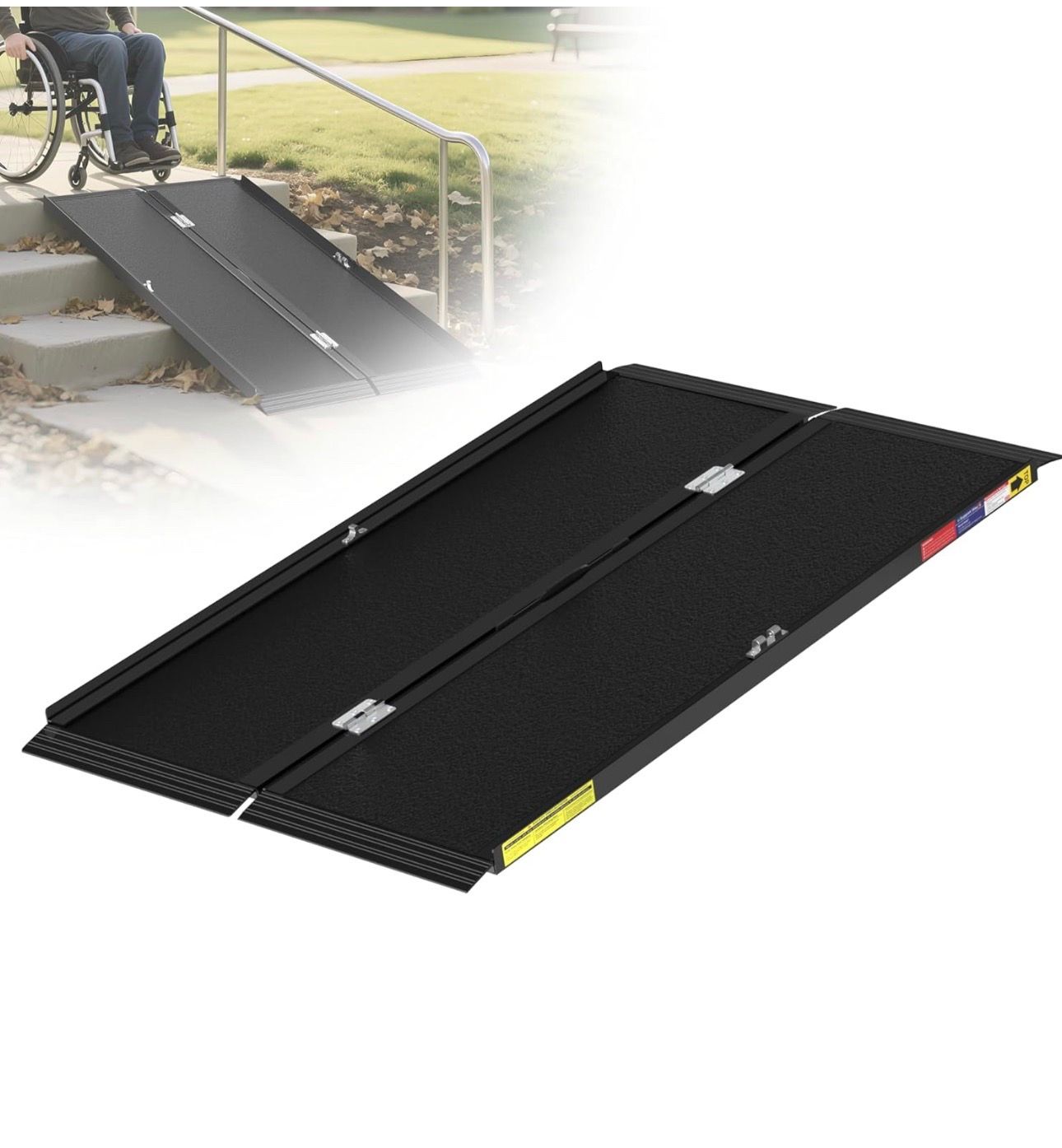 Portable aluminum ramp