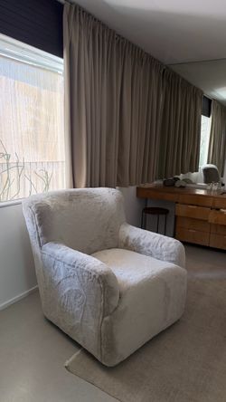 Fuzzy club chair