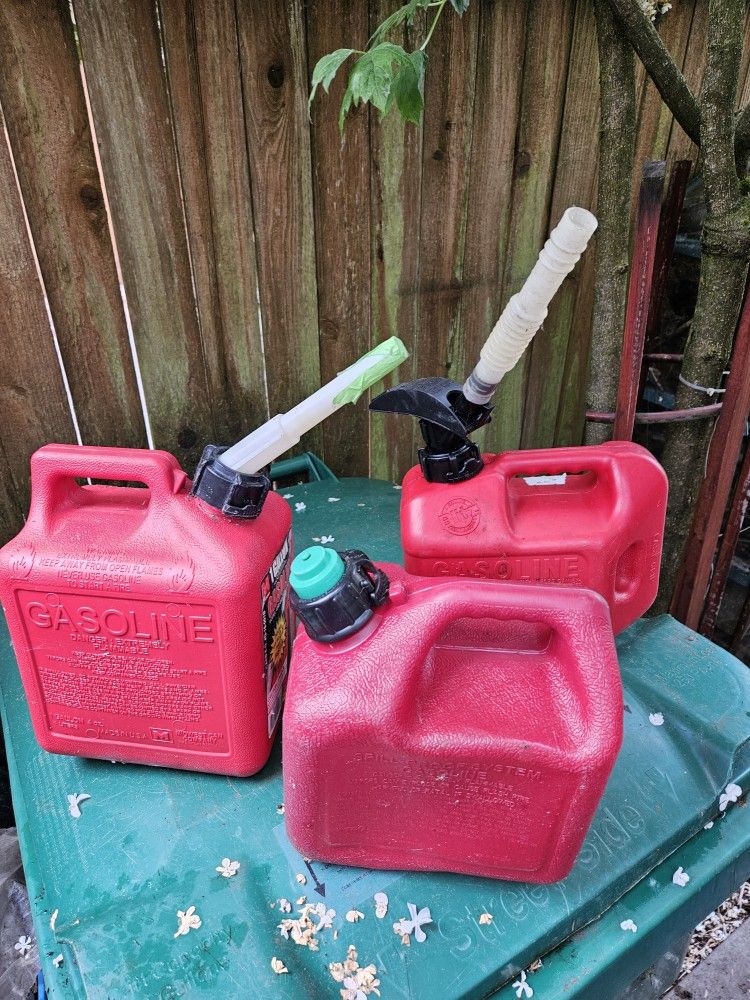 Canister For Gasoline 1; 1.5 Or 2 Gallons