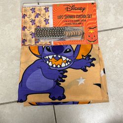 13 PC Shower Curtain Set Disney Halloween Set