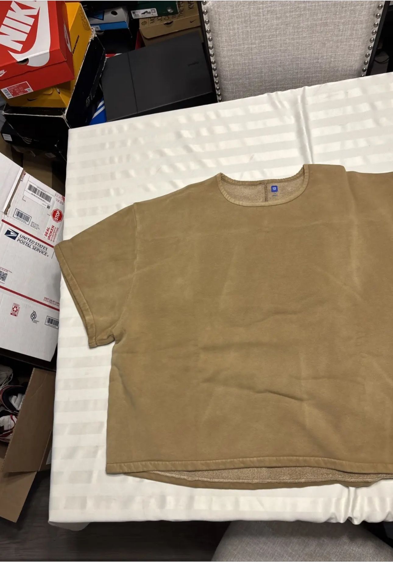 Unreleased Fleece Yoke Tee - Yeezy Gap BRONZE XL