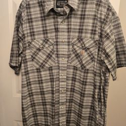 Mens Carhartt 3xl Button Shirt 