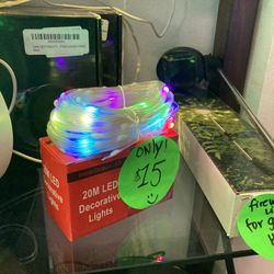 New- 20M Led Decorative Lights For Indoor/Outdoor With Led Controller