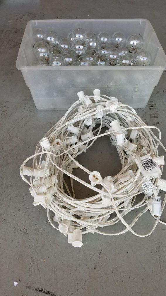 100 ft light harness with bulbs included