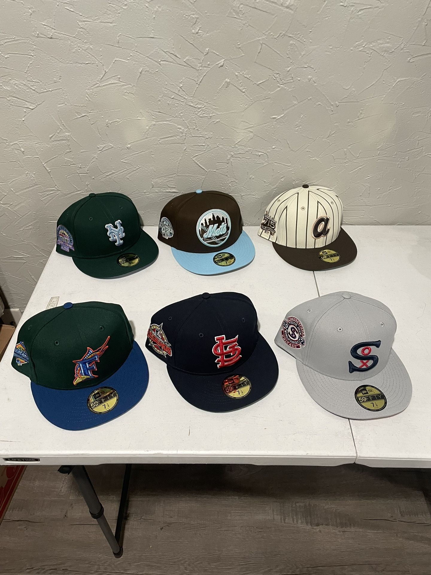 MLB New Era Patch UV 59fifty Fitted Hats Size 7 1/4 Many Teams To Choose  From for Sale in City Of Industry, CA - OfferUp
