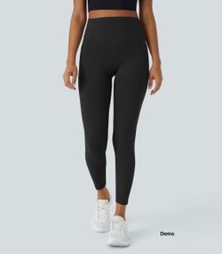 Halara UltraSculpt™ High Waisted Training Leggings - Black (7/8 Length; Medium)