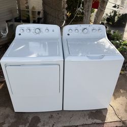 Washer And Dryer Electric Set GE He Extra Capacity Plus