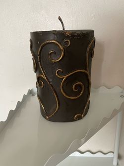 Extra large antique MAC Sculpture wax candle