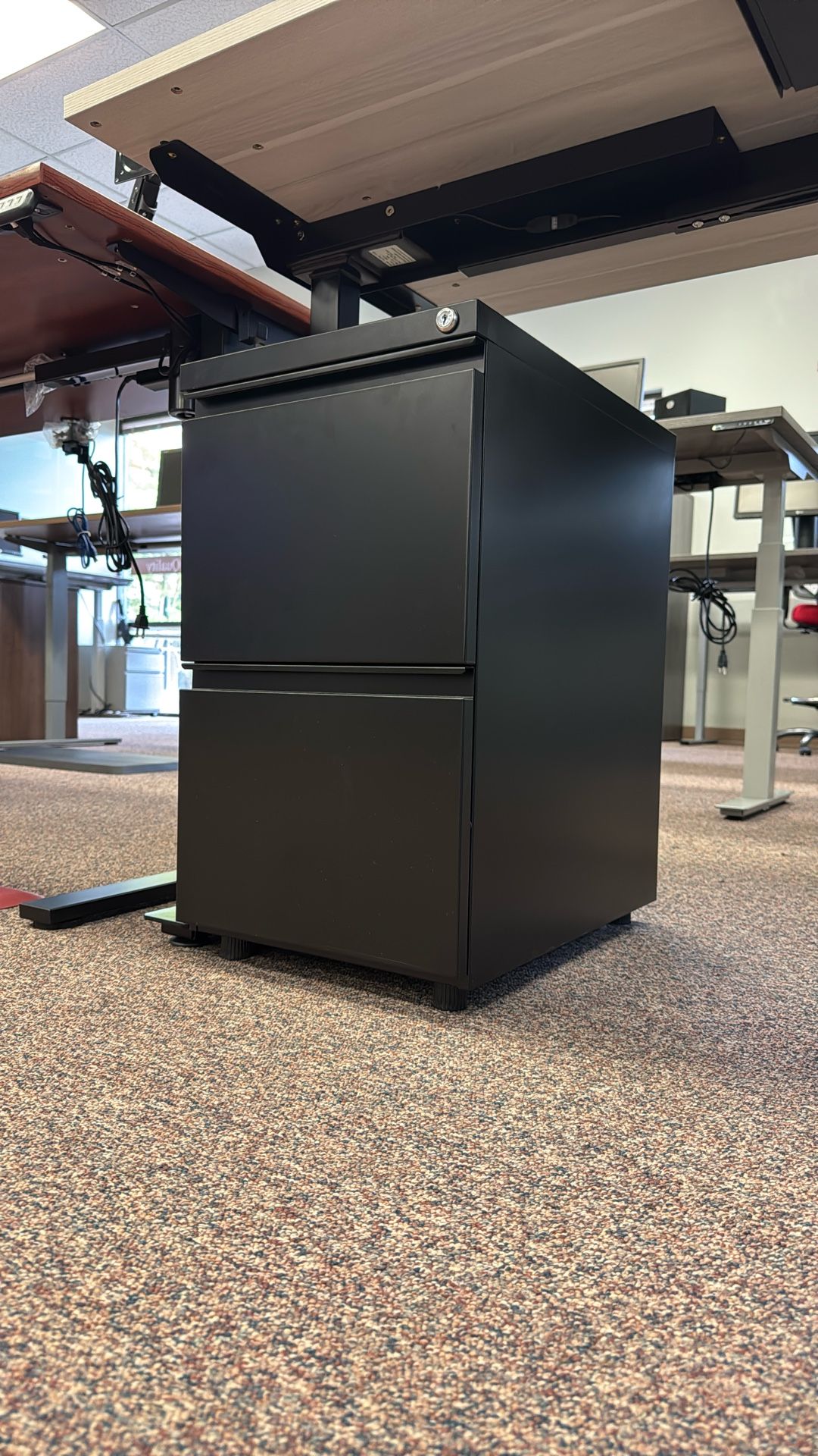 Two Drawer Locking Vertical File Cabinet - Commercial Grade