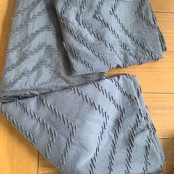 Grey duvet cover W/2 Pillow Cases-Queen-New In Package