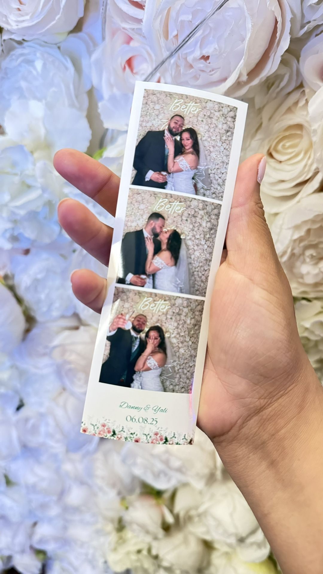 Photobooth And Flower Wall