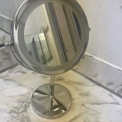 Double Sided Vanity Mirror With 3 Different Colored Lights