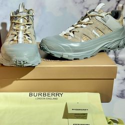 👟 Burberry Arthur Vintage Check Cotton Sneakers – Men’s 10.5/11 Ready for Pickup!