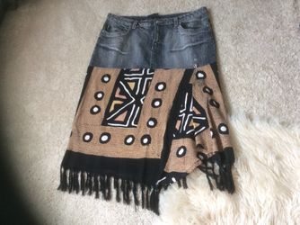 W xl 22 24 custom made jean skirt