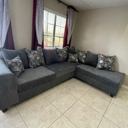 Sectional Grey Oversize 