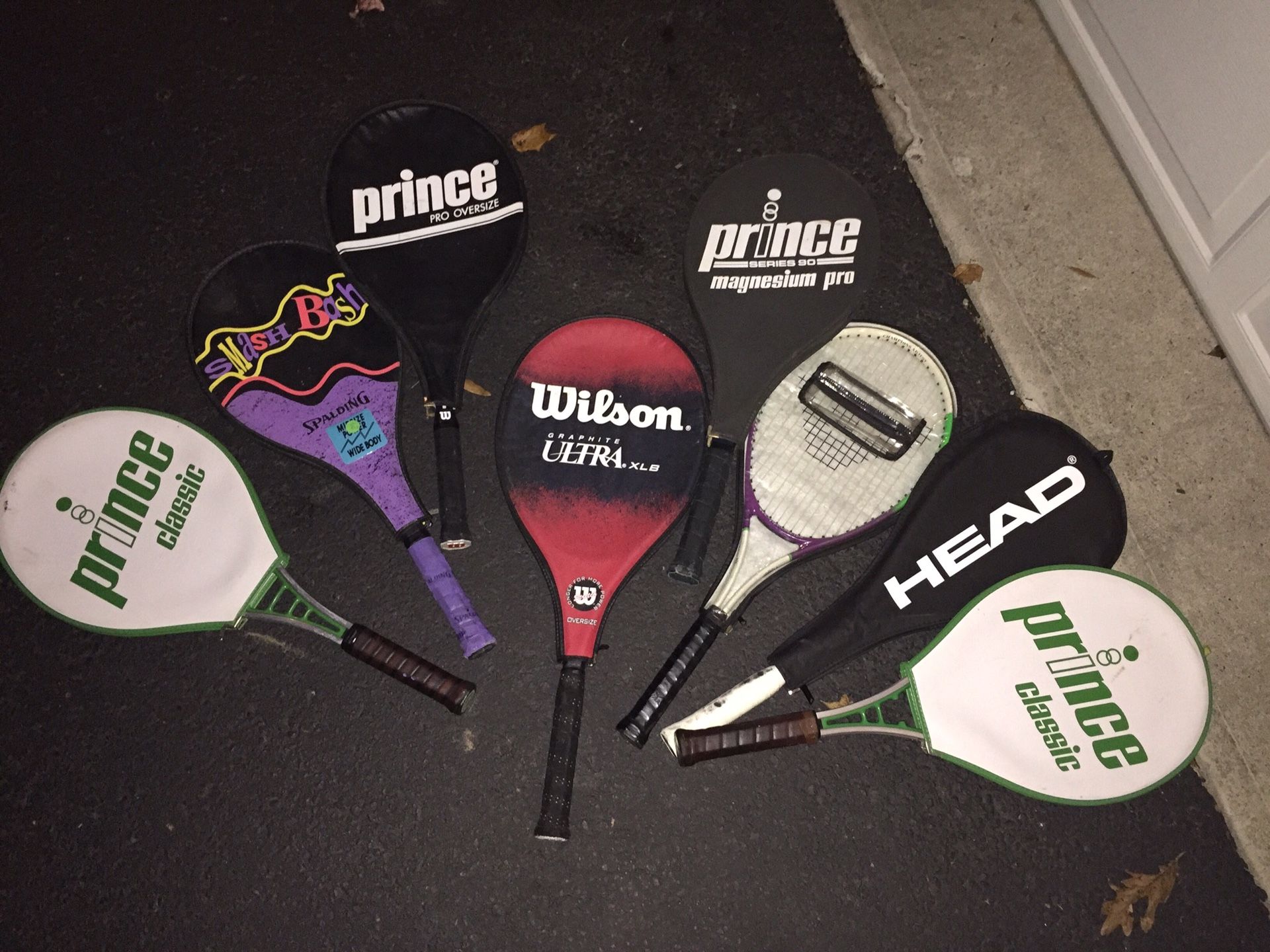 Various Tennis Rackets