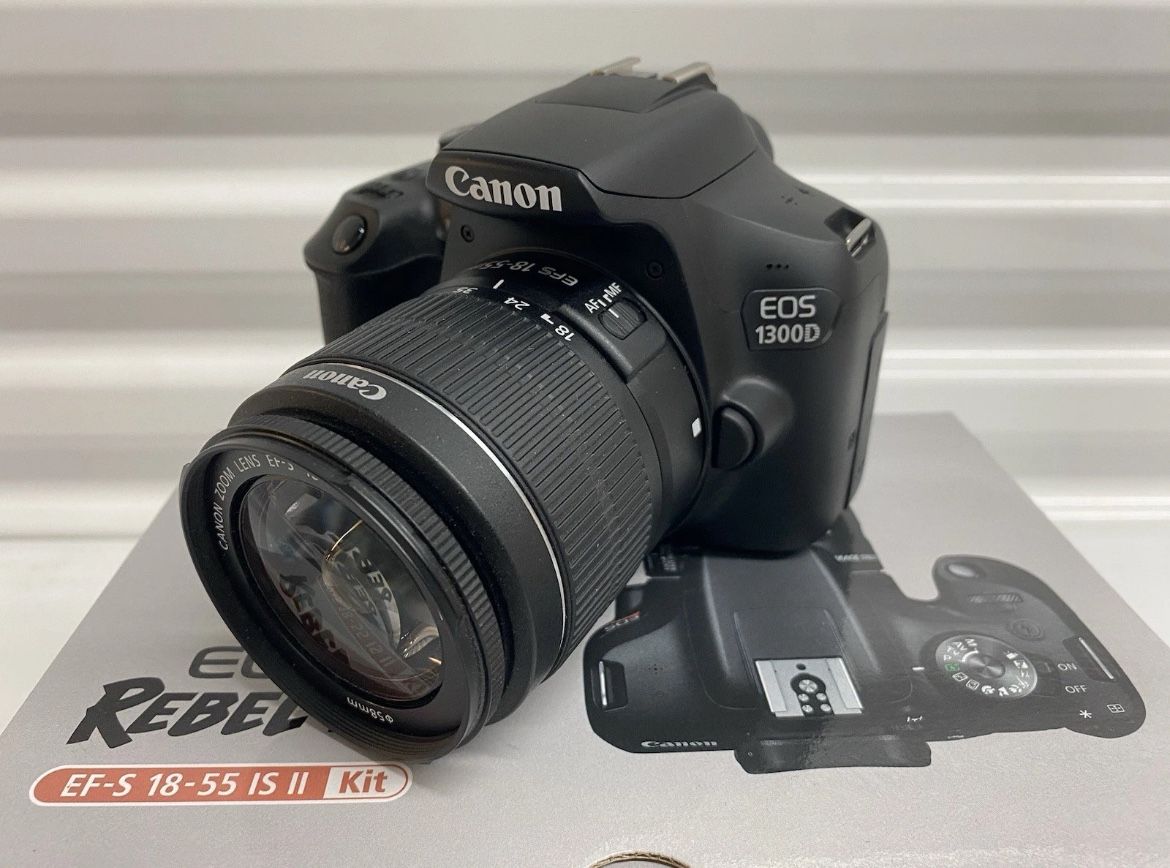 Canon EOS Rebel T6 DSLR Camera, 18-55mm Lens SD Card + Battery + 3 Lense Caps