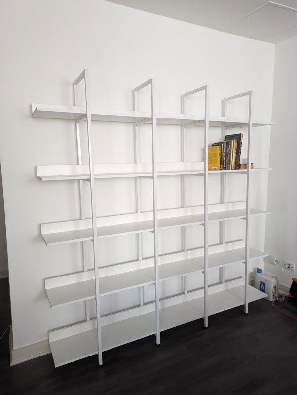 White 5 Tier Bookshelf
