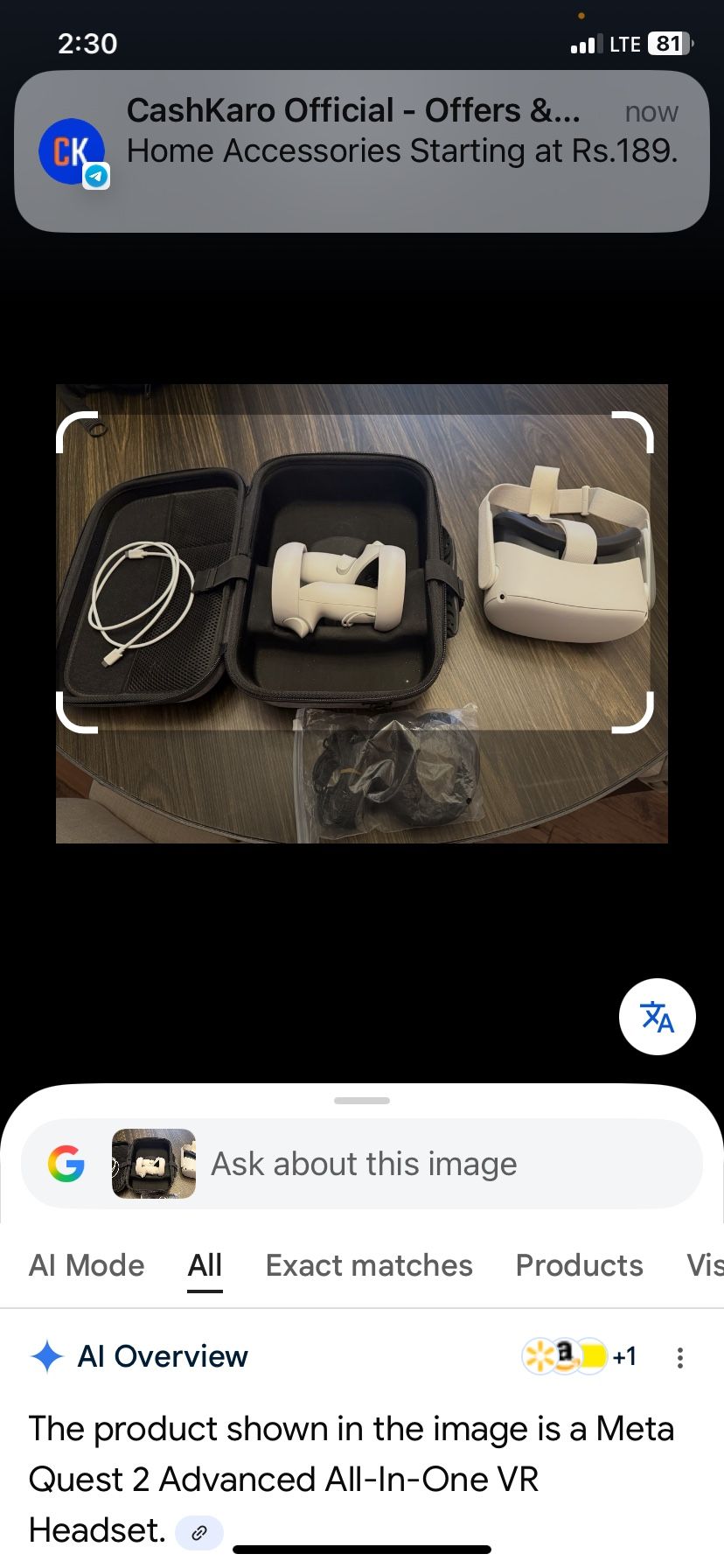 VR Glasses Meta Quest