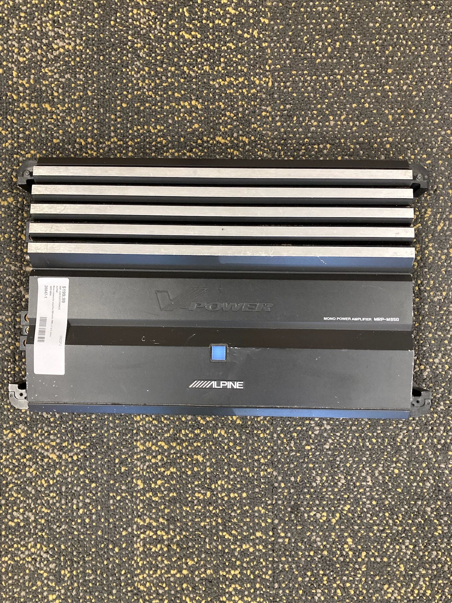 ALPINE MRP-M850 Mono Subwoofer Amplifier 800W RMS x 1 at 2 ohms