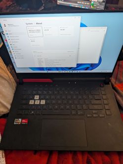 Asus Rog Strix G15 advantage Ryzen 9 3.3ghz 8gb of ram Rx 6800m 12gb for parts