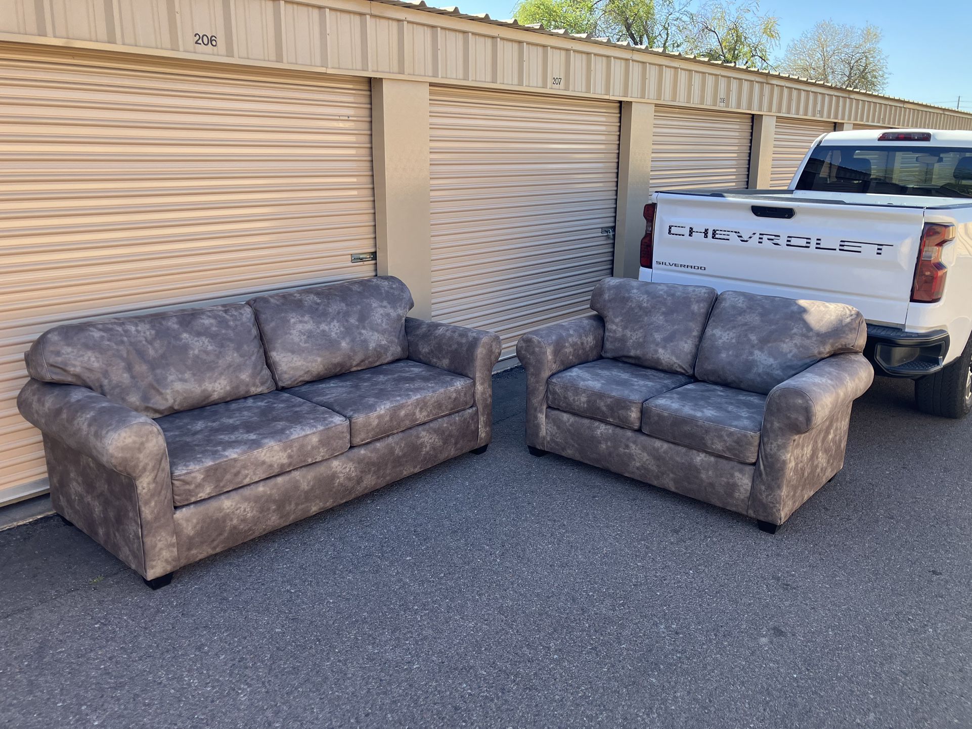 FREE DELIVERY Charcoal Gray Sofa Set 