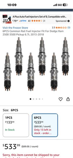 MAD HORNETS Common Rail Fuel Injector 0(contact info removed)74 fit For Dodge Cummins 6.7L 2013-2018 Diesel