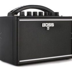 Boss Katana Mini Guitar Combo Amplifier Bundle with Roland Instrument Cable and Boss Picks