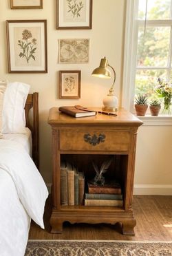 1 solid, maple nightstand