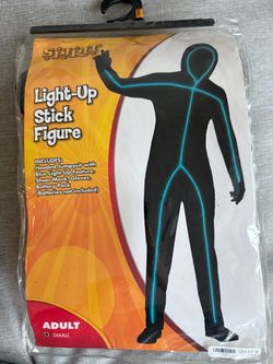 Light up stick figure costume