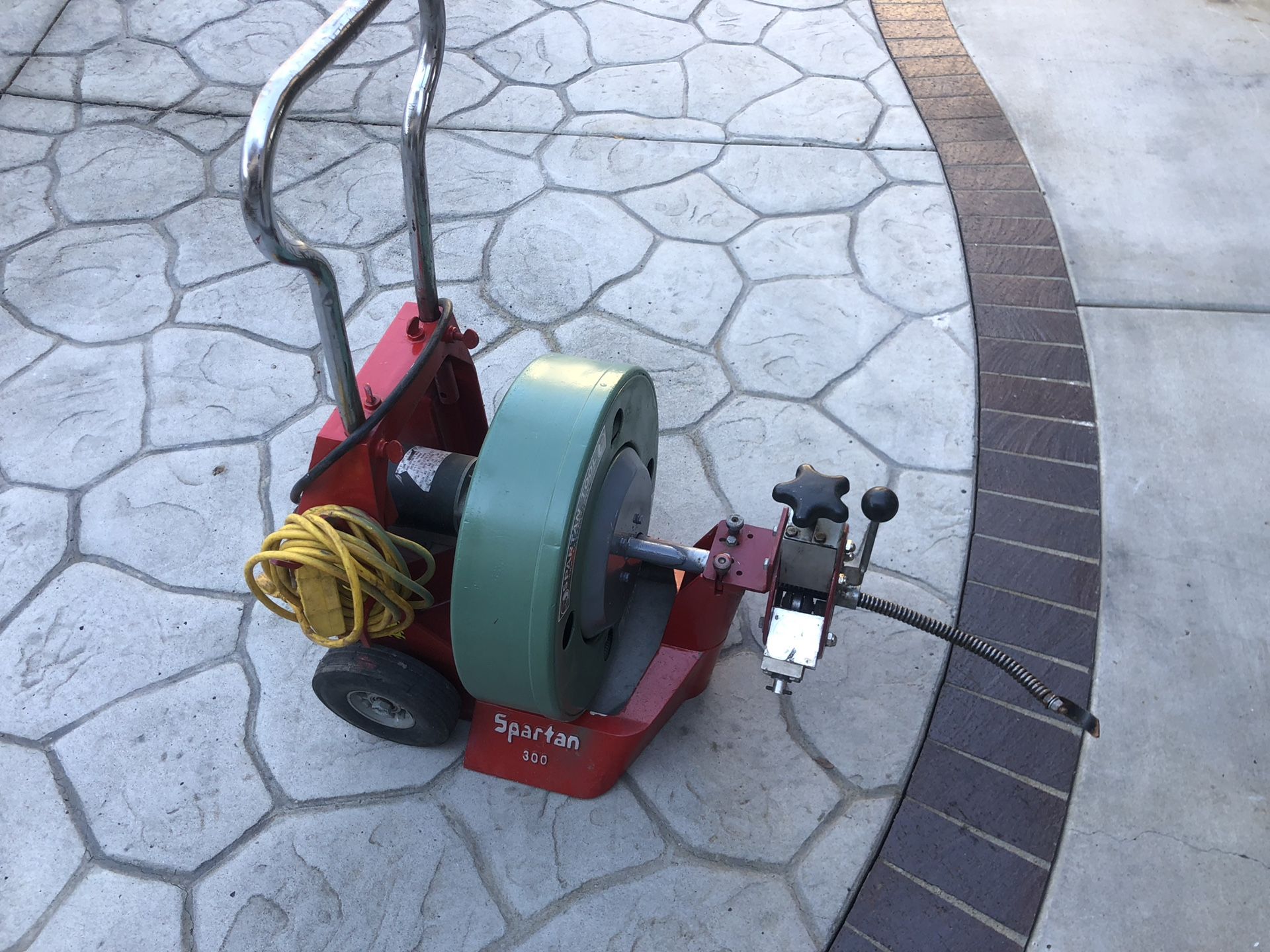 Spartan 300 sewer snake drain pipe cleaner ridgid