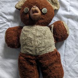 Vintage Early 1950's Cubbi Gund Teddy Bear Rubber Snout Stuffed Animal