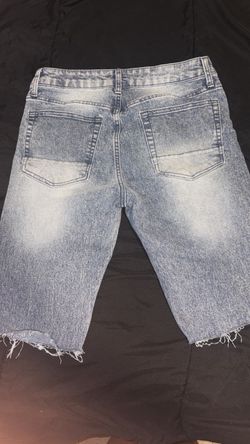 Light Wash Denim Cutoff Shorts