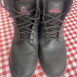 BRAHMA Mens Shoes Black BOOTS 12W Wide Width Escott Oil Resistant Sole Work - Compare @$30+
