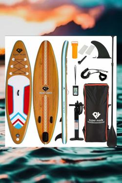New In Box Inflatable Paddleboard Sup Paddle Board Kayak Surf Board 
