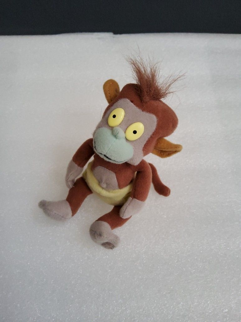 Mattel 1998 Rugrats Movie Baby Monkey Plush Mini 4 1/2" Monkey Express