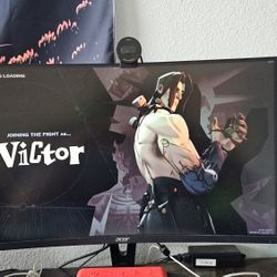 27” Curved Gaming Monitor - Selling a 27-inch Acer curved monitor (model ED273) in great working condition.
27” curved display
120 Hz Full HD – 120Hz