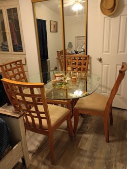 dining room table and chairs